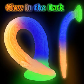 Tengon 18.5" Luminous Anus Dilator With Dragon and Octopus Texture - Laphwing