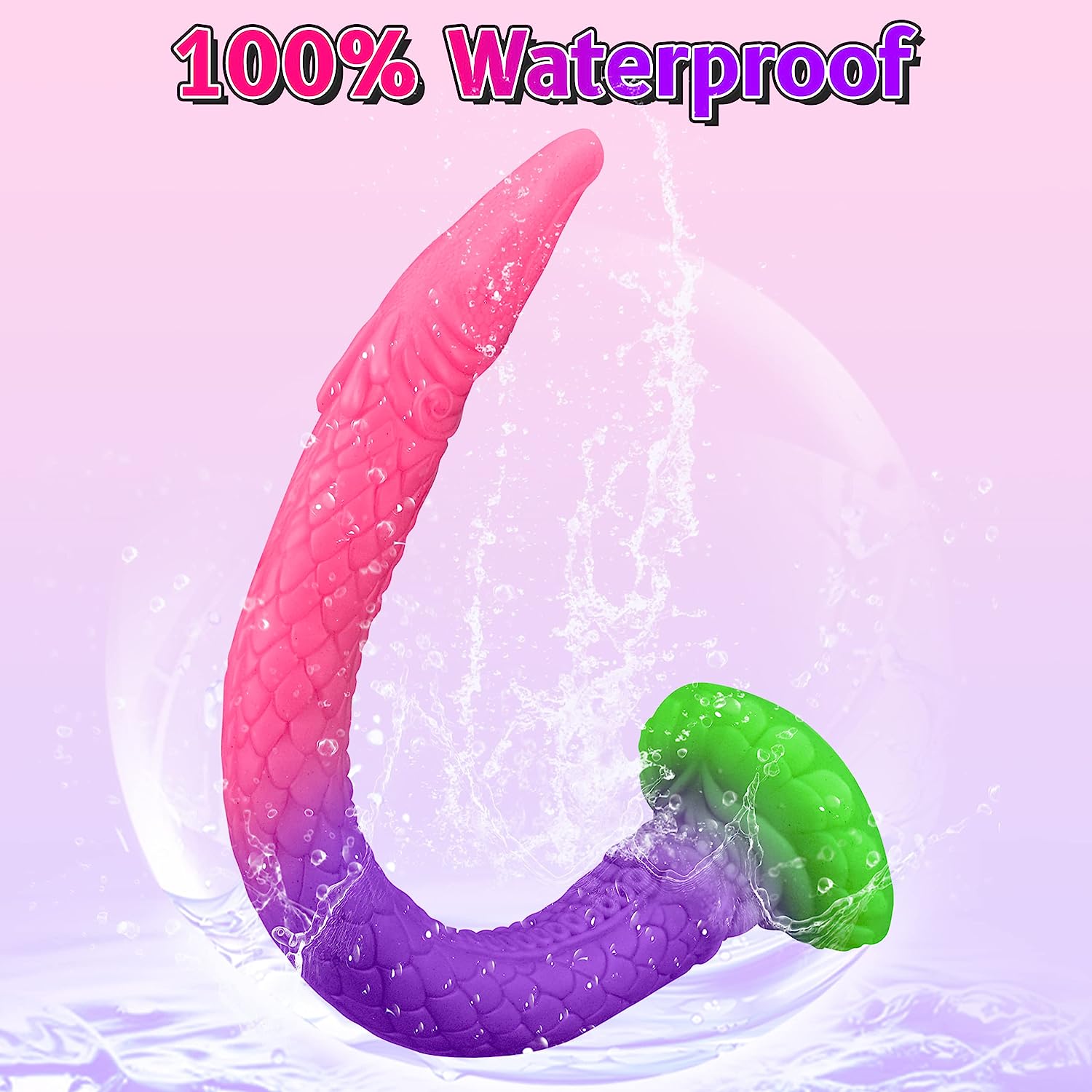 Tengon 18.5" Luminous Anus Dilator With Dragon and Octopus Texture - Laphwing