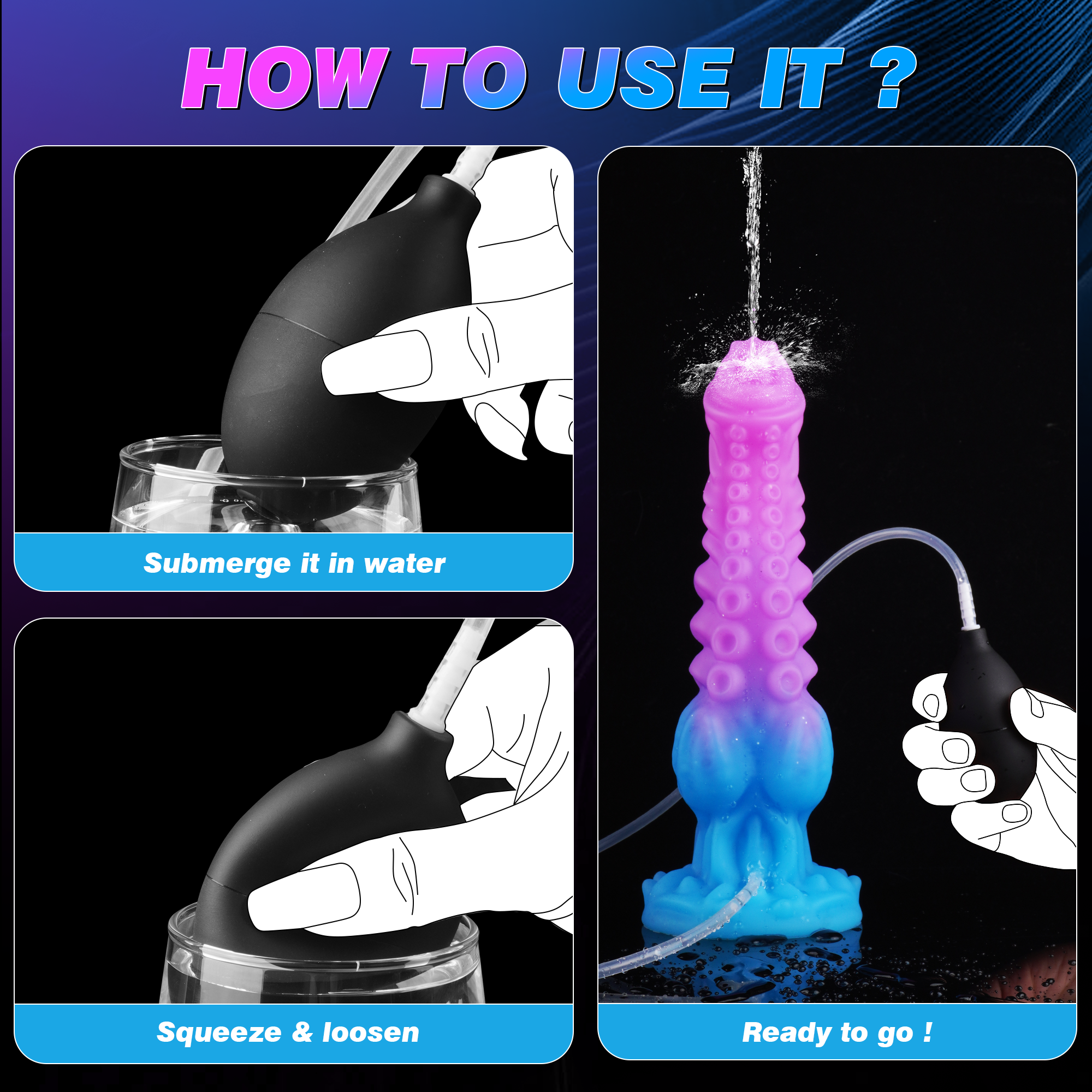 Akkoro 11 Inch Huge Fantasy Squirting Dildo-Laphwing