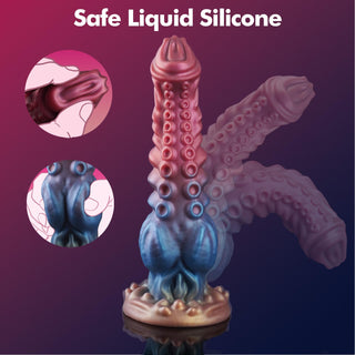 Akkoro 9.71" Huge Knot Dildo With Lifelike Tentacles & Unique Texture - Laphwing