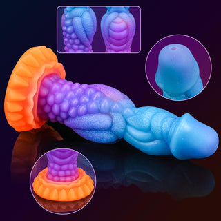 Amanda 8.2" Monster Dildo Luminous Dragon Dildo With Super Strong Suction Cup - Laphwing