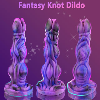 Demo 9.2 Inch Fantasy Monster Dildo With Two Big Knots Laphwing