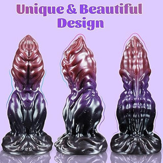 Flame 7 Inch Fantasy Monster Dildo With Unique Stimulating Texuture Laphwing