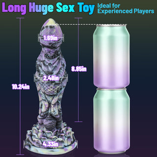 Gayle 10.2" Fantasy Dildo With Lotus Suction Cup - Laphwing