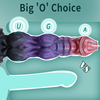 Morgan 9.6" Squirting Monster Dildo With Unique Size & Stimulating Texture Laphwing