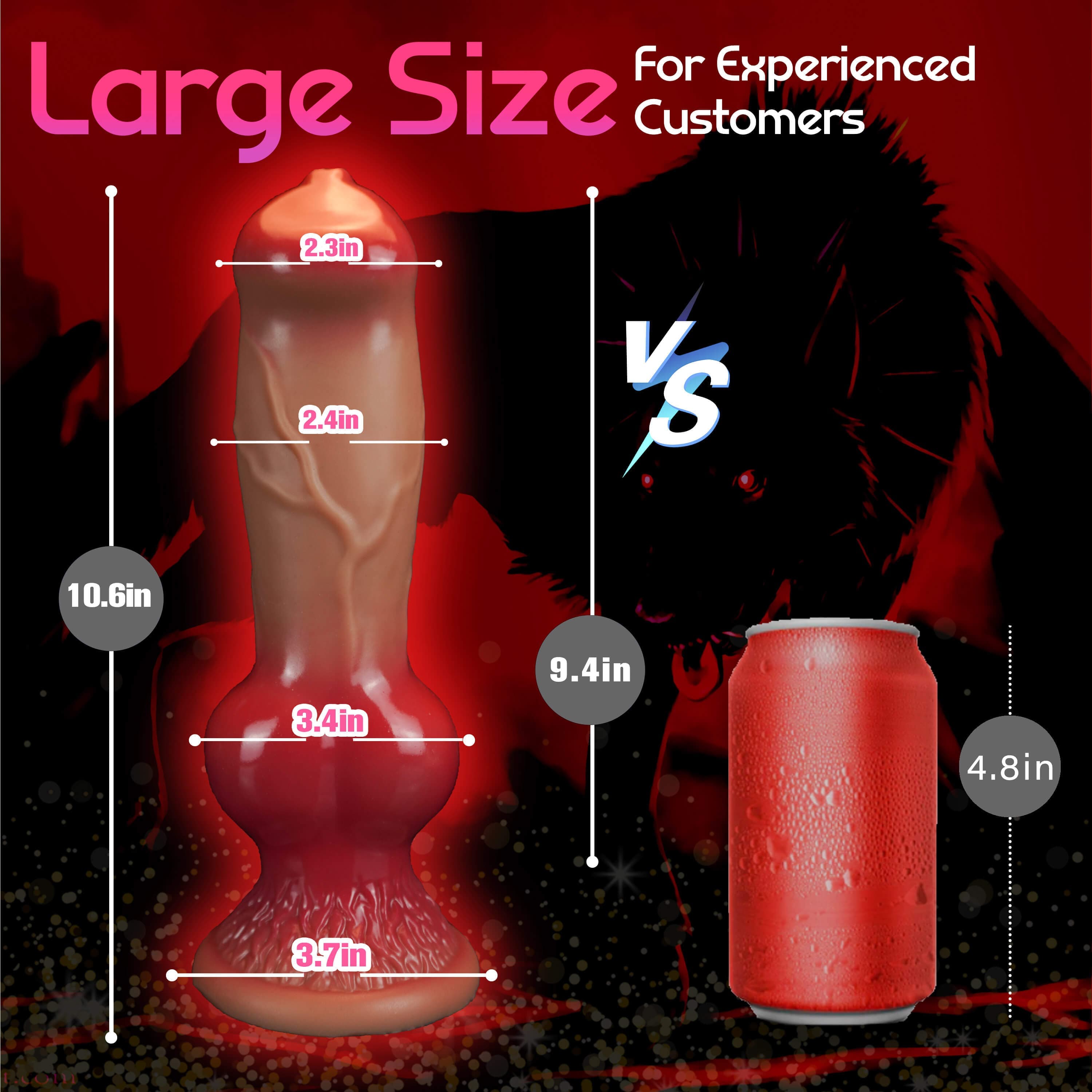 Laphwing Garm 10.6in and 13.4in Huge Dildo