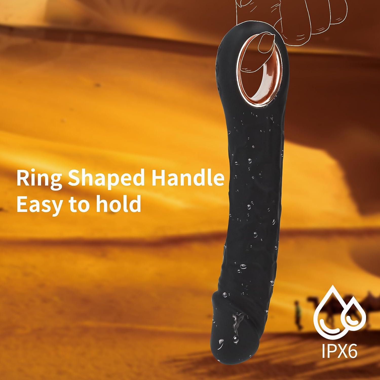 Laphwing Mira Black Realistic Dildo Vibrator G Spot