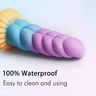 Laphwing Unicorn 8.66 Inch Yellow Liquid Silicone Dildo