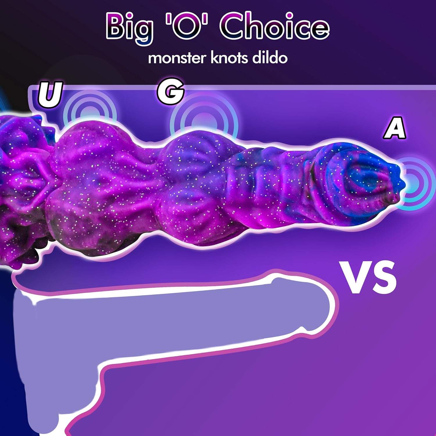 Morgan 9.6 Inch Monster Dildo With Unique Size And Stimulating Texture Laphwing