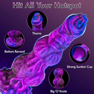 Morgan 9.6 Inch Monster Dildo With Unique Size And Stimulating Texture Laphwing