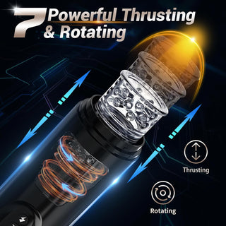 Phantom Automatic Male Masturbator With 7 Thrusting Rotating Modes