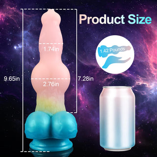 Saion 9.65" Huge Monster Dildo Fantasy With Big Knot - Laphwing