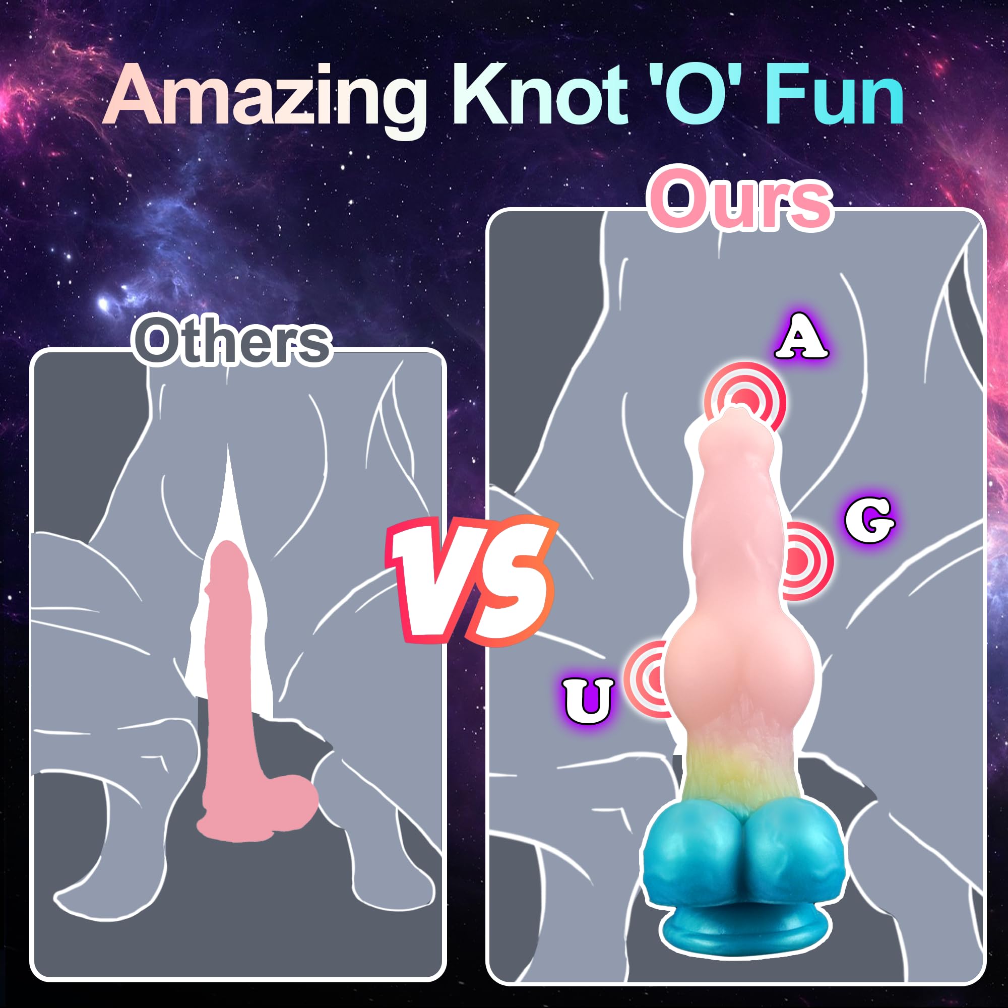 Saion 9.65" Huge Monster Dildo Fantasy With Big Knot - Laphwing