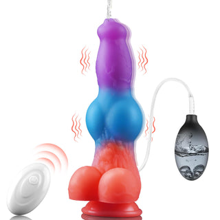 Saion 9.53" Thrusting Squirting Dildo Fantasy With 3 In 1 Function - Laphwing