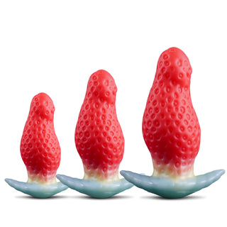 Strawberry Butt Plug Anal Trainer with Silicone Material-Laphwing