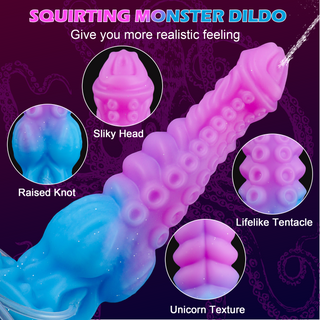 Akkoro 9.71" Squirting Tentacle Dildo With a Knot & Octopus Texture-Laphwing