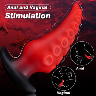 Sea Star 6.3" Large Buttplug Tentacle Dildo With Wearable T-Base - Laphwing