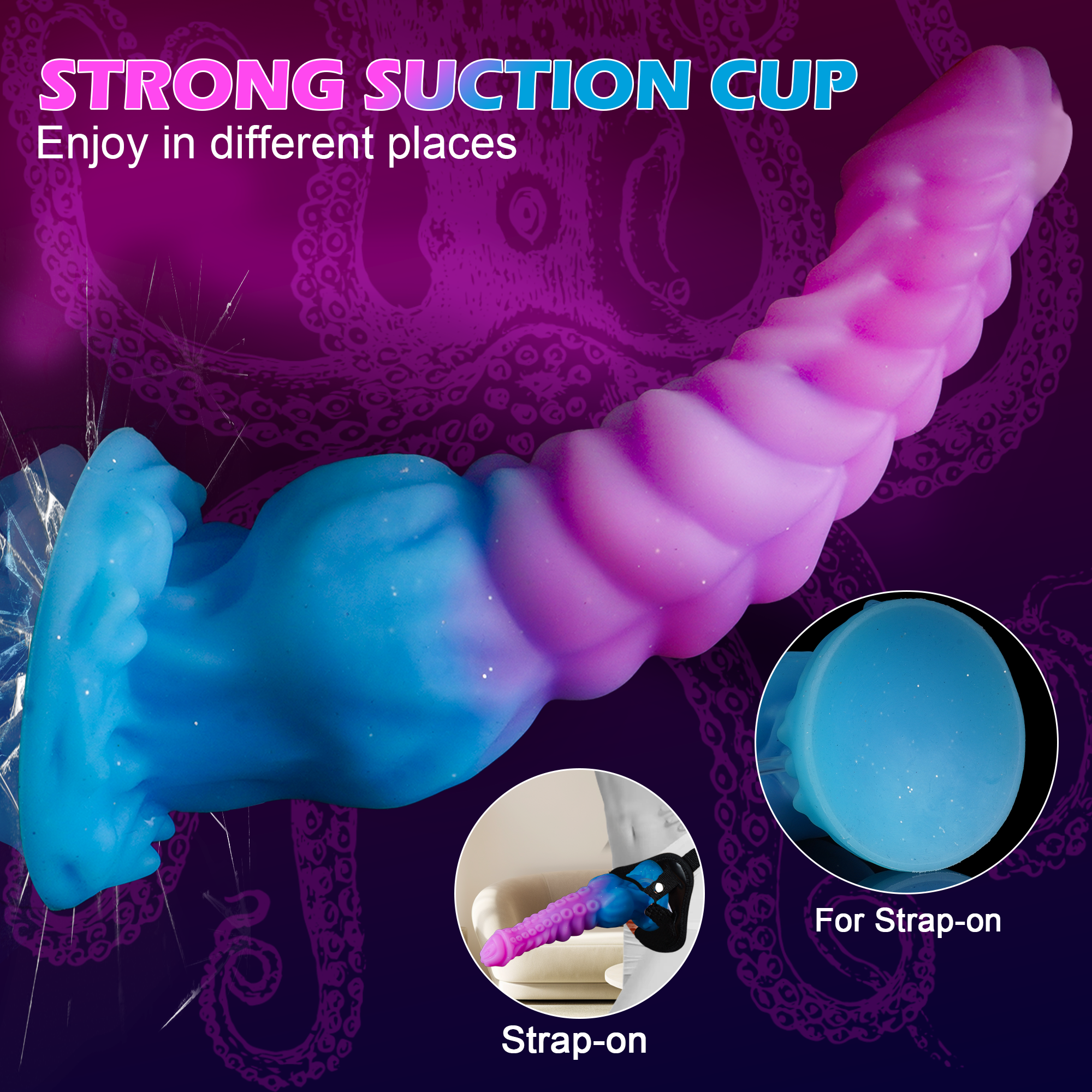 Akkoro 9.71" Squirting Tentacle Dildo With a Knot & Octopus Texture-Laphwing