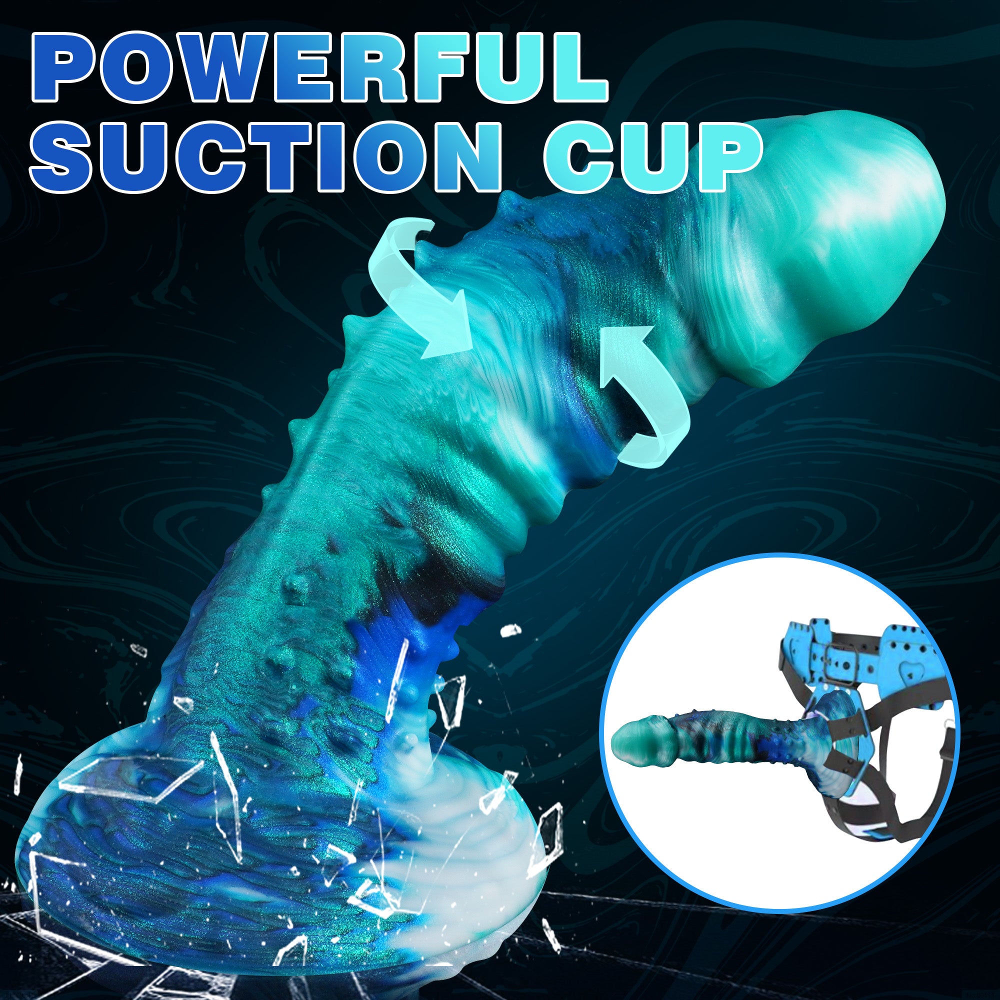 SeaWitch Fantasy Realistic Thick Dildo with Strong Suction Cup-Laphwing