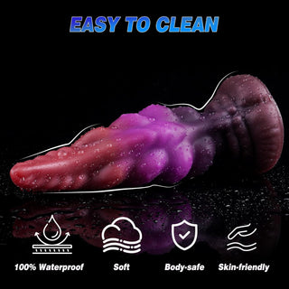 7.8" Tapered Knotted Dildo Fantasy Dildo With Strong Suction Cup-Laphwing