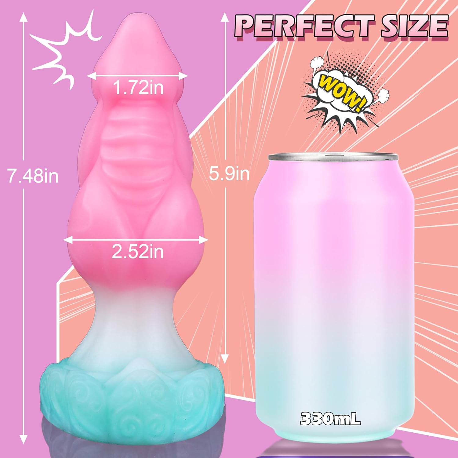 Rooster 7.5" Monster Dildo Fantasy Dildo - Laphwing