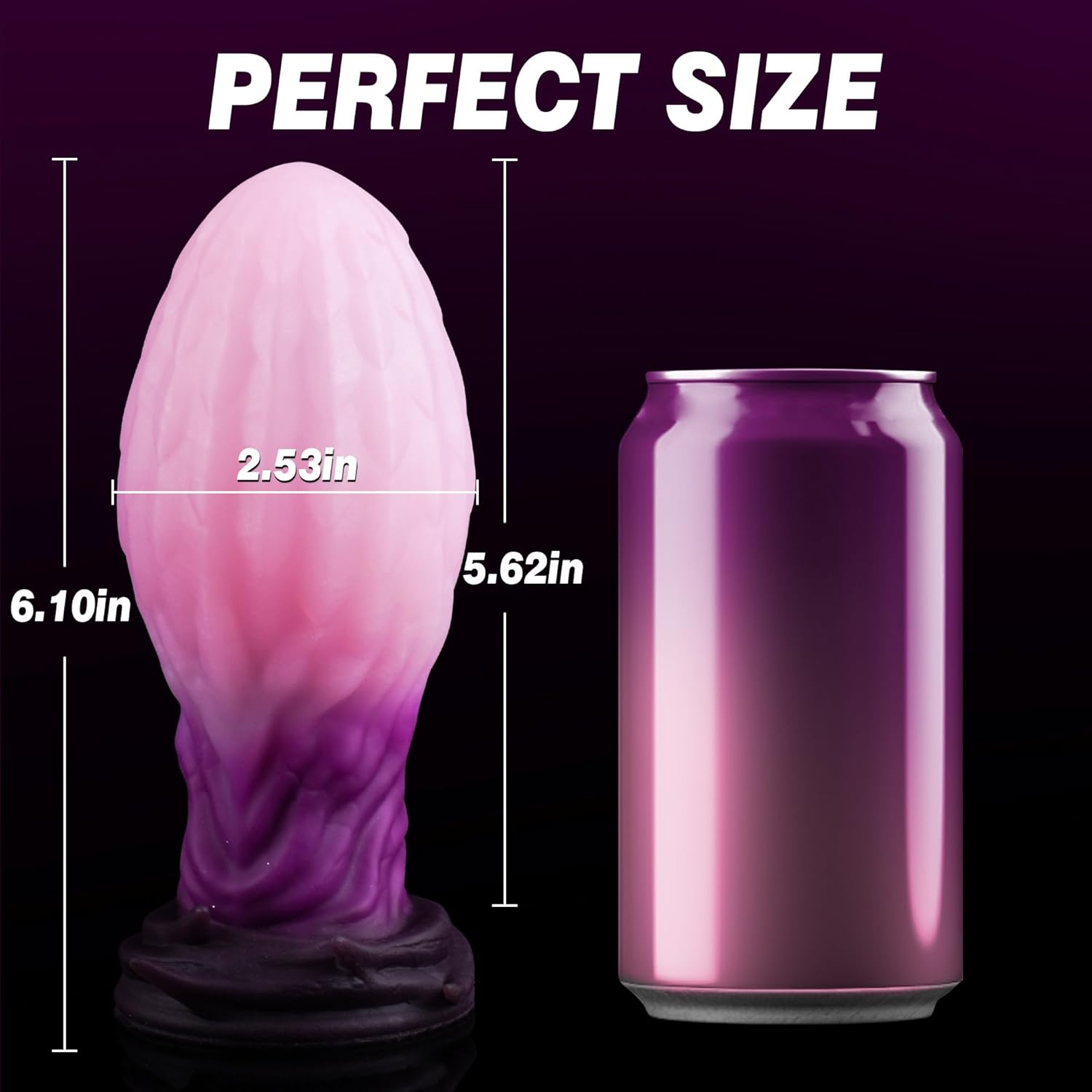 Jim 6.10in Huge Butt Plug Fantasy Dildo-Laphwing