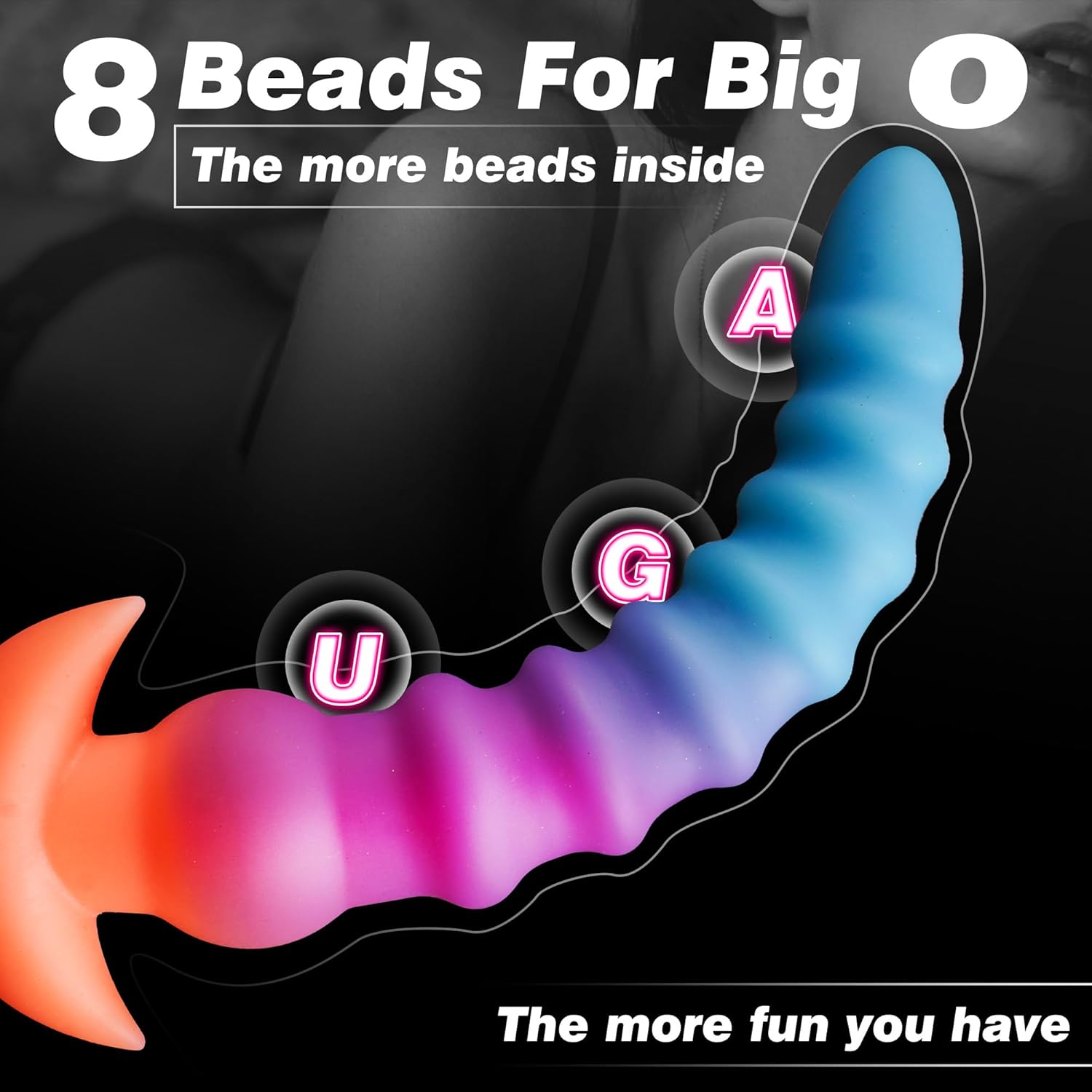 Rainbow Beads Anal Dildo Fantasy Dildo - Laphwing