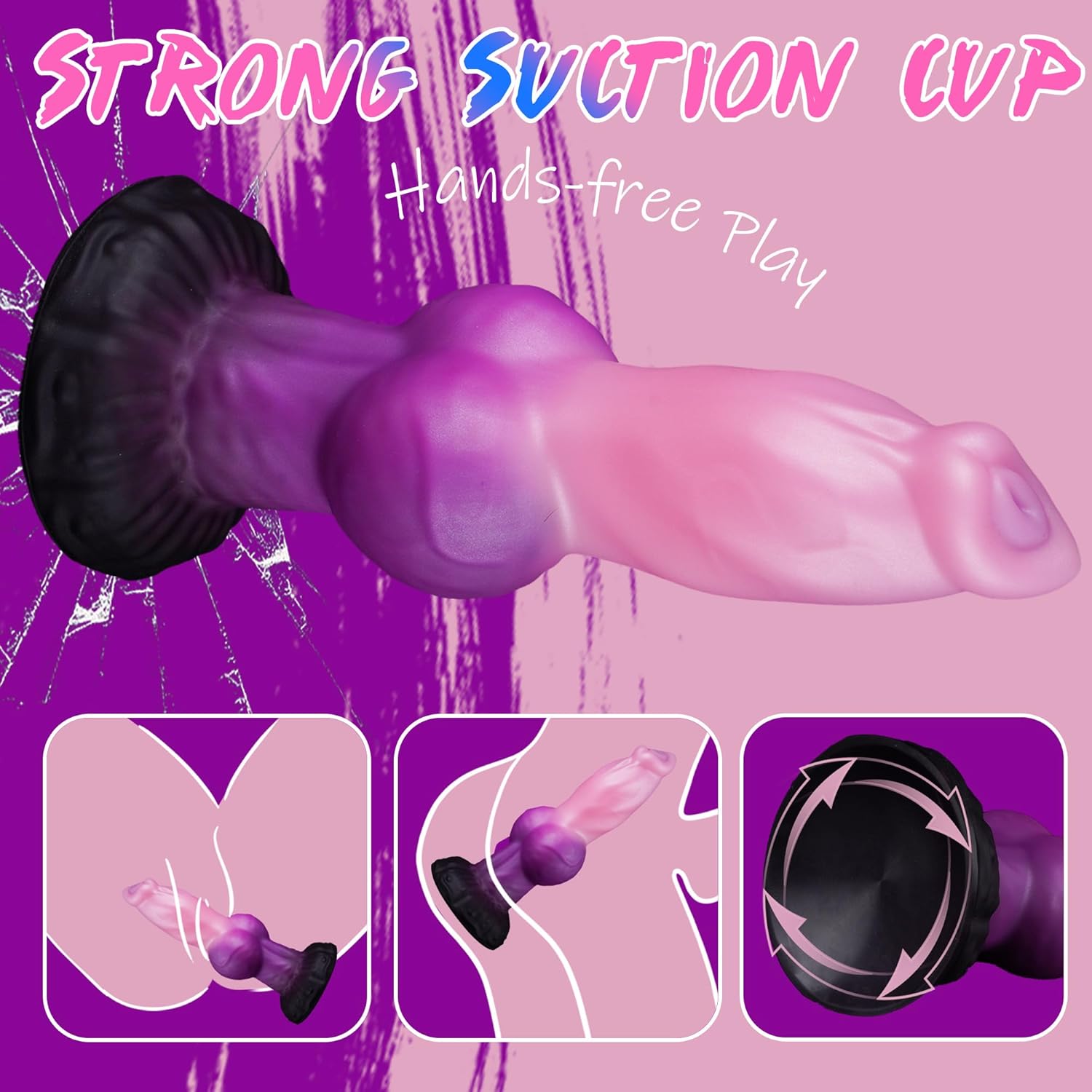 Reagan 9.25" Monster Dildo Horse Dildo- Laphwing