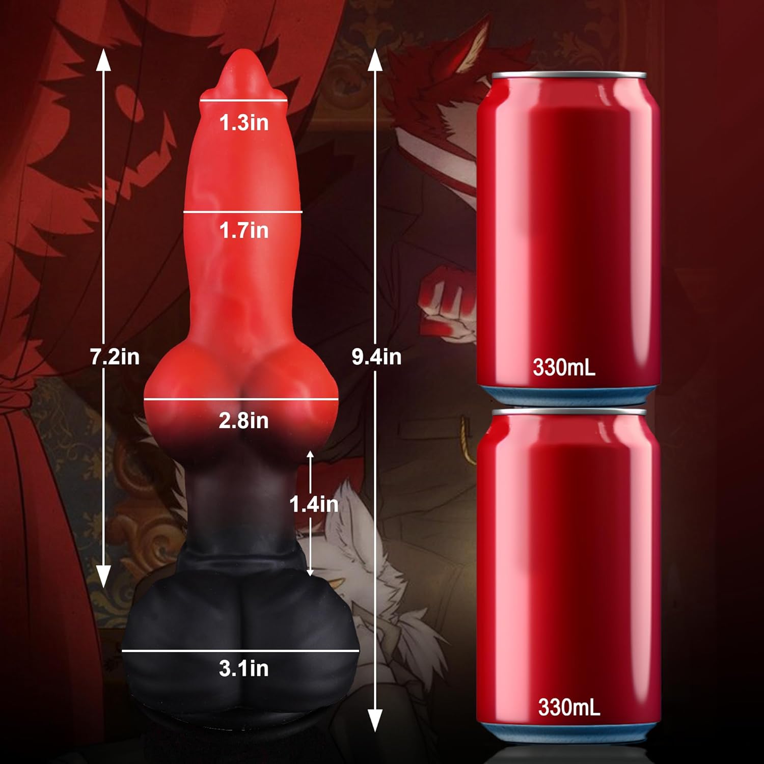 Wola 9.4" Huge Monster Dildo Fantasy Horse Dildo-Laphwing