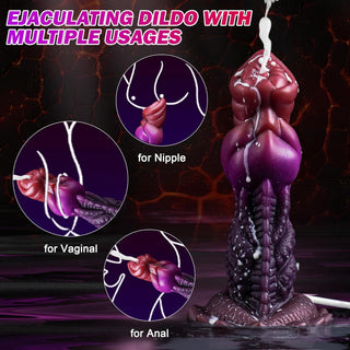 Perry 7.5" Squirting Dildo Monster Dildo With Strong Suction Cup-Laphwing