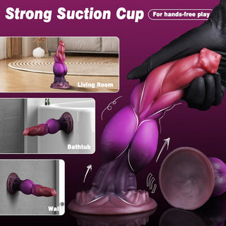 Zero 9" Thick Horse Dildo Huge Monster Dildo With Strong Suction Cup-Laphwing