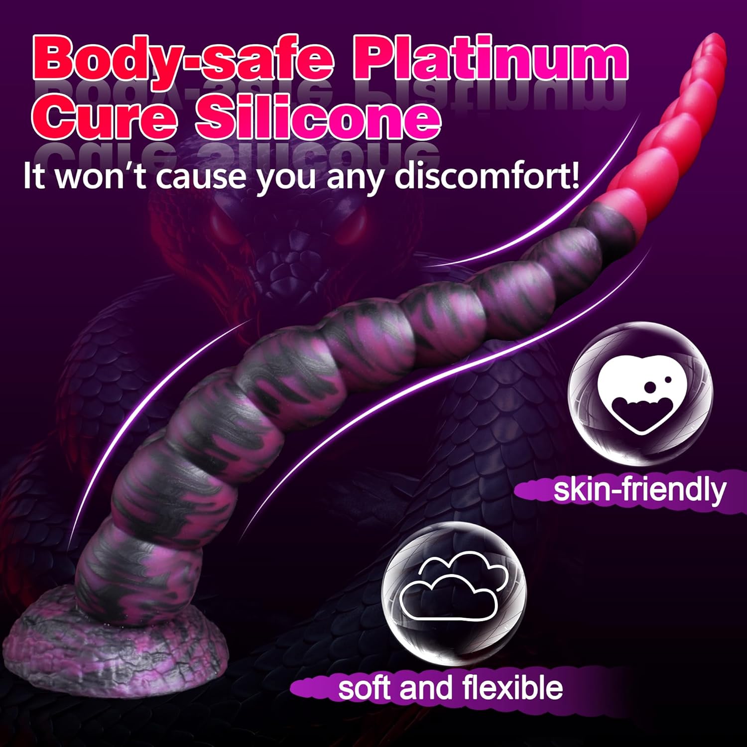 Kamanda Long Dildo Tentacle Dildo with Strong Suction Cup-Laphwing