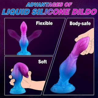 Jenny 8" Fantasy Dildo Monster Dildo with Knot-Laphwing