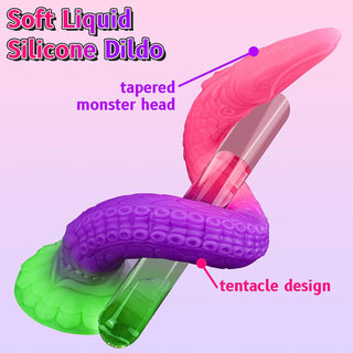 Tengon 18.5" Luminous Anus Dilator With Dragon and Octopus Texture - Laphwing