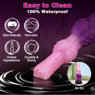 Leon 9.9" Dog Knot Dildo Huge Fantasy Dildo With Strong Suction Cup - Laphwing