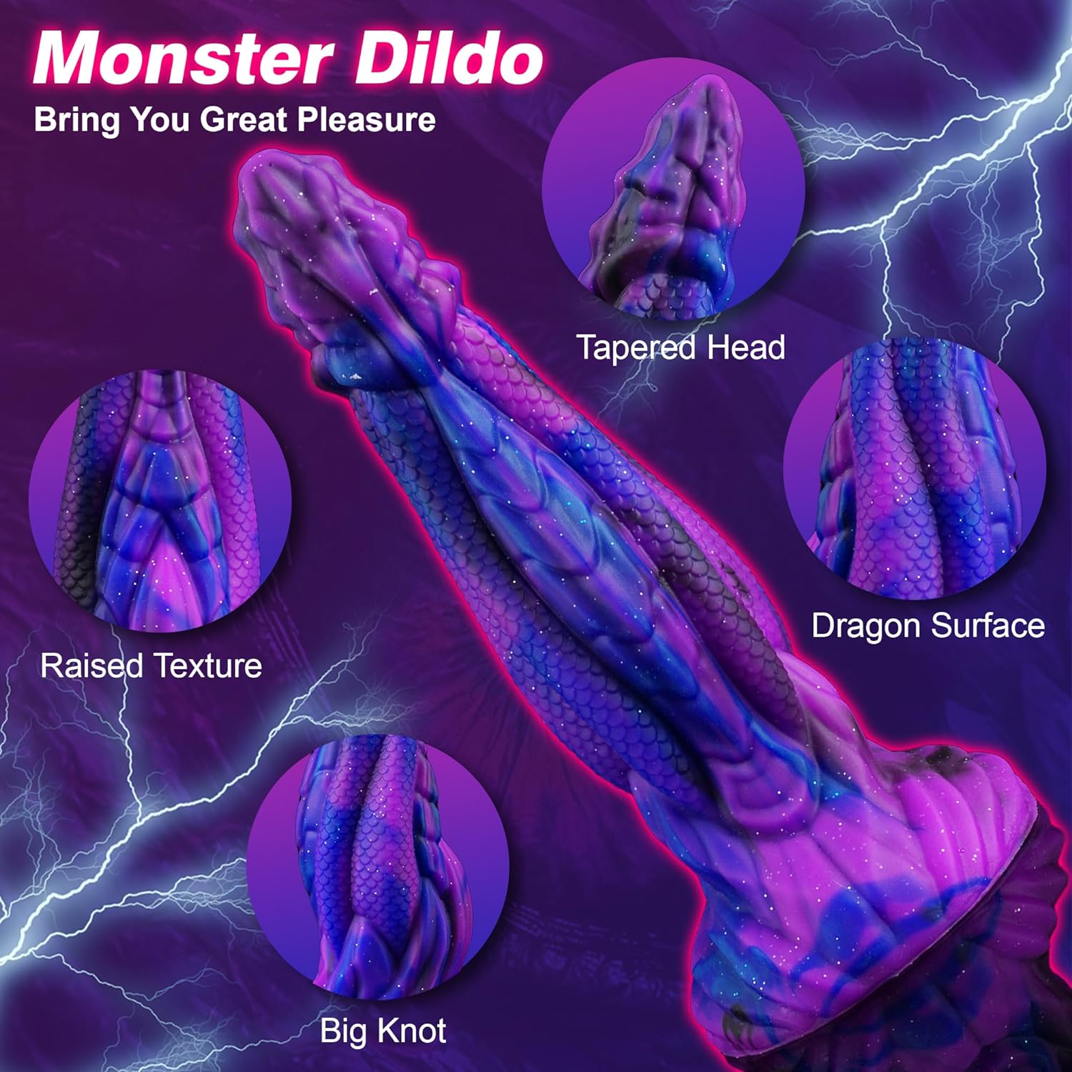 Dragon Scale 8.9" Monster Dildo Dragon Dildo with Strong Suction Cup-Laphwing