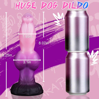 Reagan 9.25" Monster Dildo Horse Dildo- Laphwing