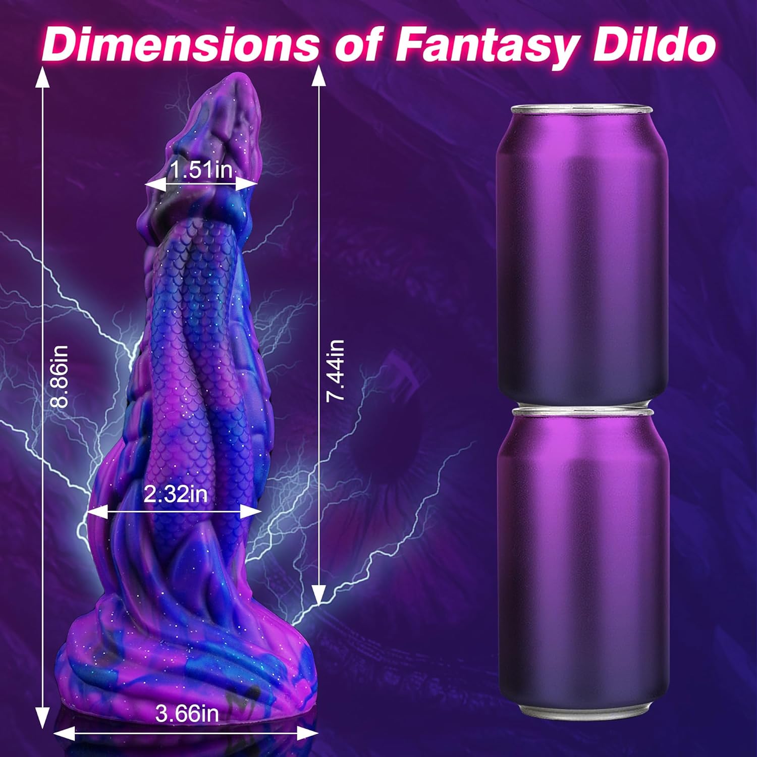 Dragon Scale 8.9" Monster Dildo Dragon Dildo with Strong Suction Cup-Laphwing