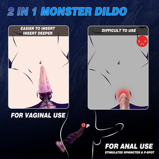 7.8" Tapered Knotted Dildo Fantasy Dildo With Strong Suction Cup-Laphwing