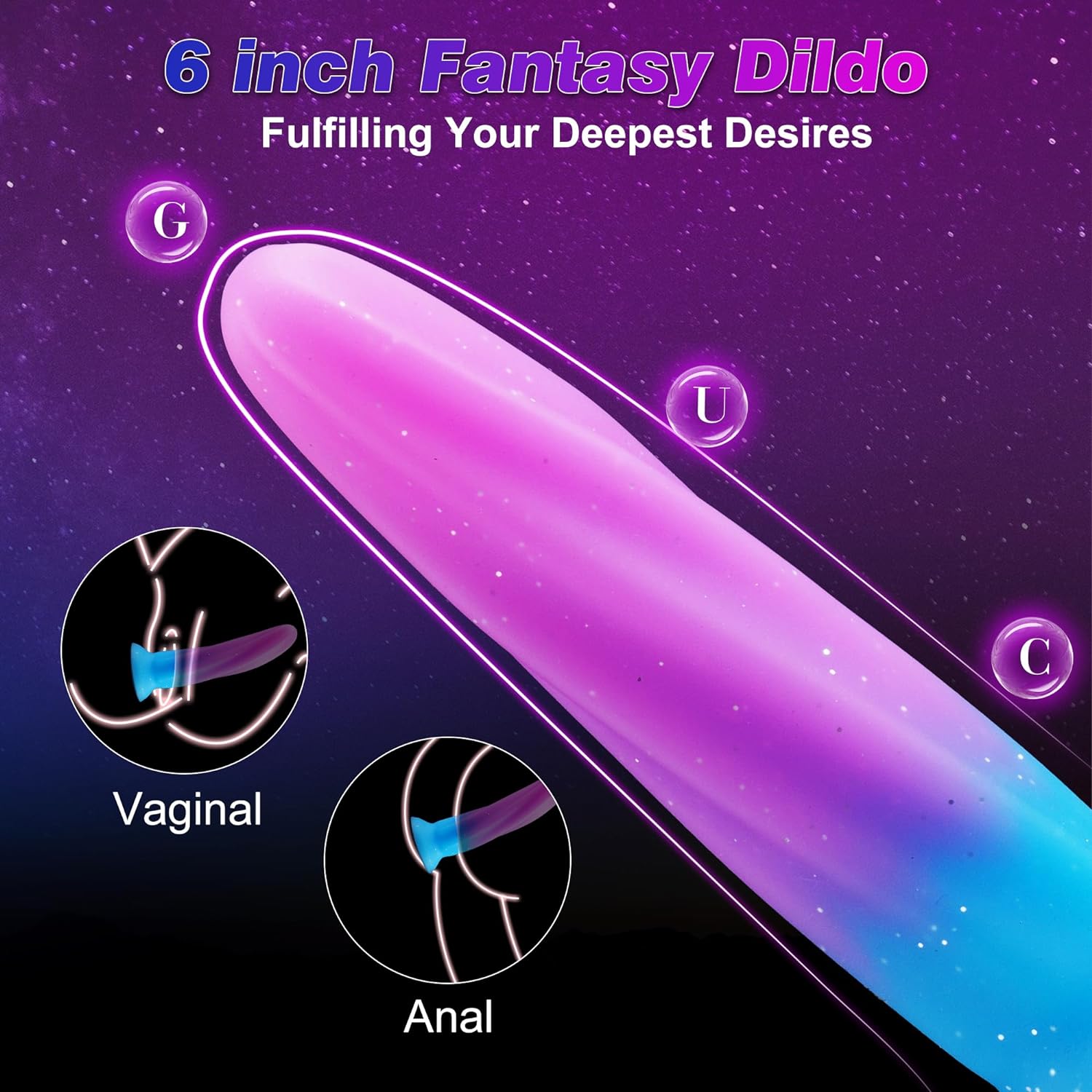 Baner 6 inch Silicone Dildo With Suction Cup-Laphwing