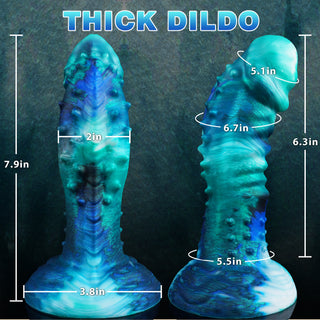 SeaWitch Fantasy Realistic Thick Dildo with Strong Suction Cup-Laphwing