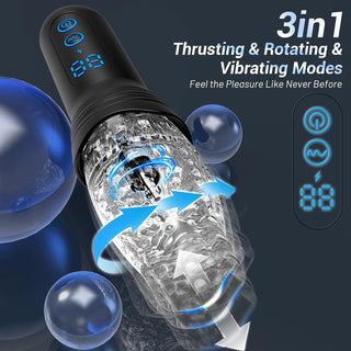 Jayce Automatic Male Masturbator With 9 Thrusting And Rotating And 9 Vibrating Modes Laphwing