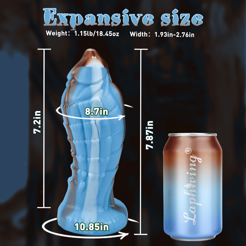 Laphwing Conch Blue 7.22 Inch Monster Dildo