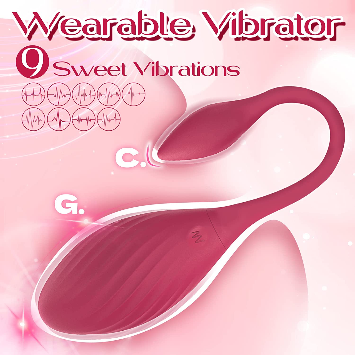 Laphwing Red Grape Wearable Vibrator With App