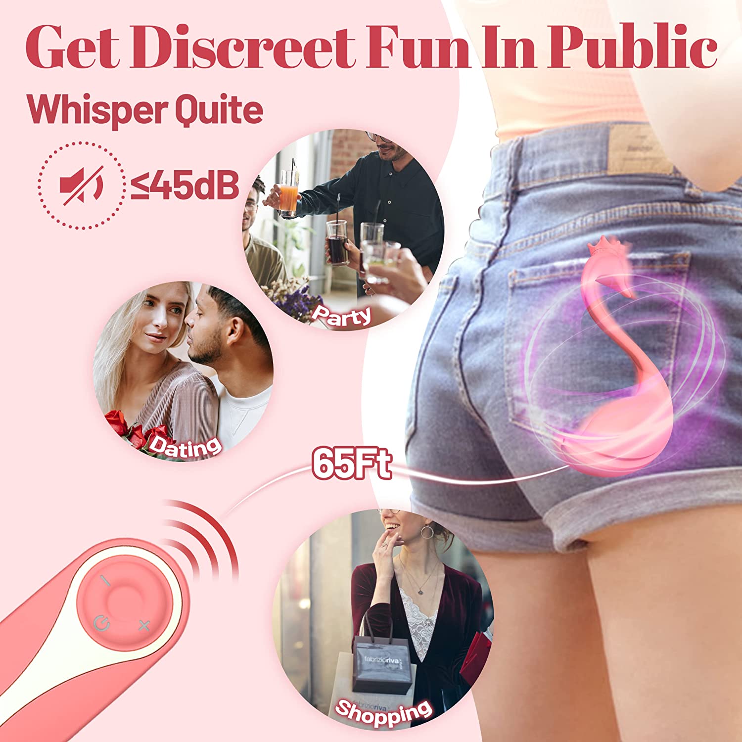 Laphwing Swan Wearable Panty Vibrator With Remote Control