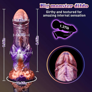 Laphwing Sytry 9.1 Inch Purple Monster Dildo
