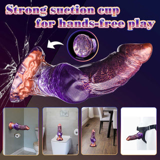 Laphwing Sytry 9.1 Inch Purple Monster Dildo