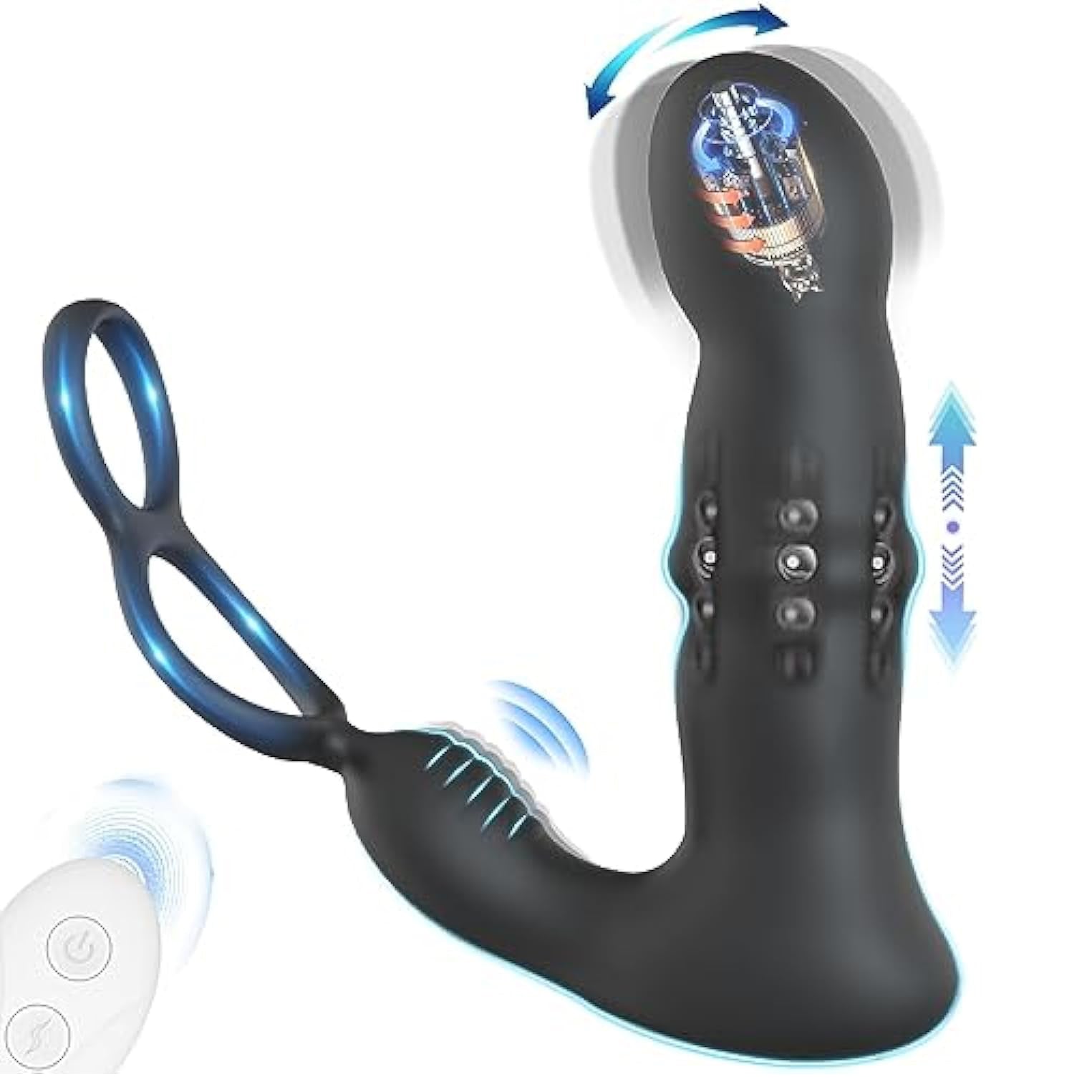 Parker Prostate Massager Vibrating Butt Plug With Penis Ring - Laphwin   Premium Online Adult Sex Toys Shop