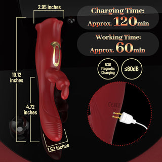Scarlett Clitorous Tongue Toy G Spot Vibrator With 10 Kissing And Vibrating Modes Laphwing