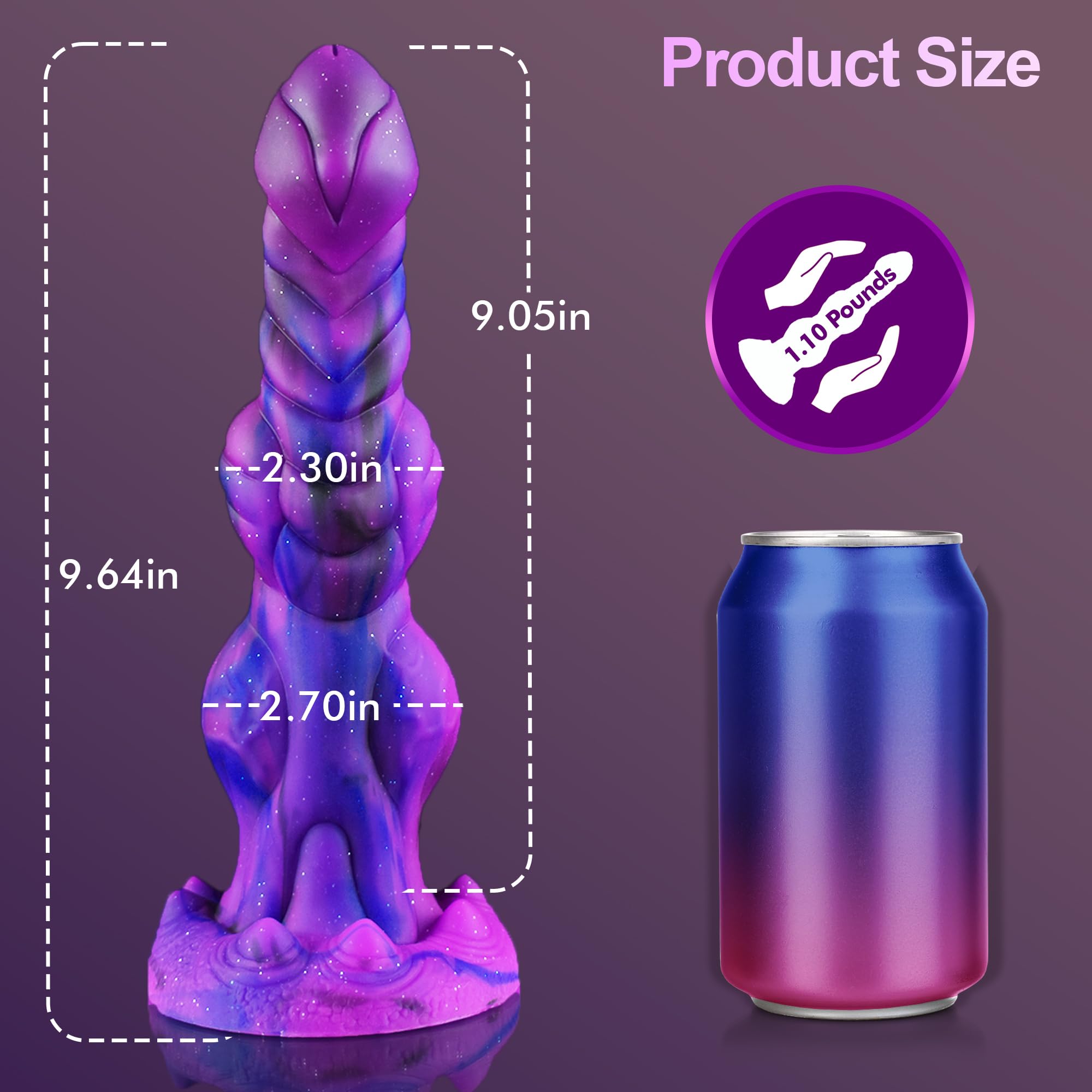 Terry 9 6 Inch Monster Dildo Huge Dildo With 2 Big Knots Laphwing